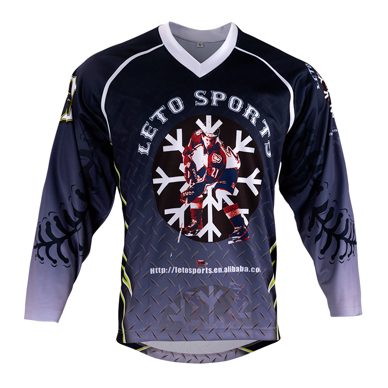 Supply ice hockey jersey custom Wholesale Factory Leto Sports Apparel