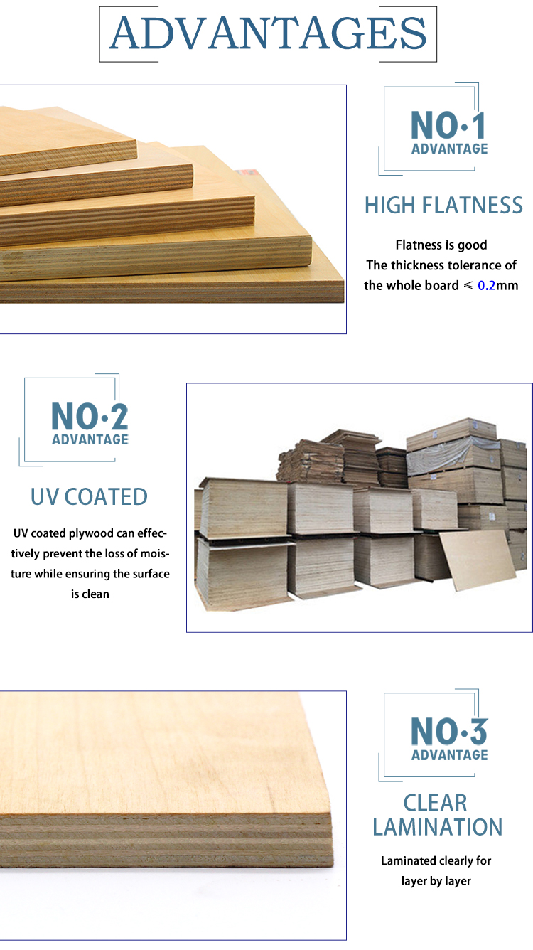 UV finished Plywood