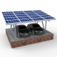 Installation du système de montage du carport solaire