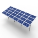 Sistema de montaje fotovoltaico a tierra de poste único