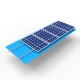 Montaje de techo de panel solar de metal ajustable