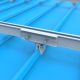 Montaje de techo de panel solar de metal ajustable