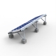 Estantería solar de montaje con balasto de techo plano