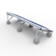 옥상 태양열 레일 PV 장착 구조 시스템