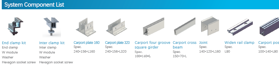 solar carport frame