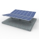 Sistema de montaje fotovoltaico para cocheras de acero al carbono