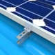 Het rek voor montagerailbeugels op zonne-energie