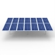 Colțul panoului solar pentru montarea modulului fotovoltaic
