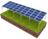 ソーラーシェアリング（営農型）架台AG-斜面式