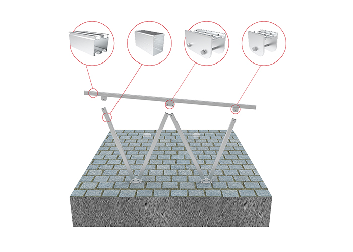 solar carport mounting structure