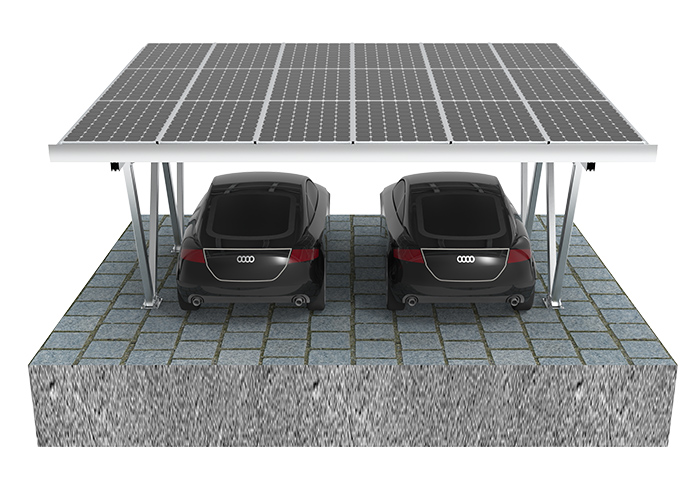 solar carport mounting structure