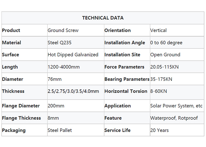 solar ground screw