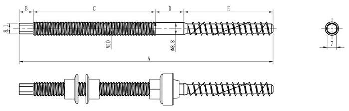 Solar Hanger Bolt