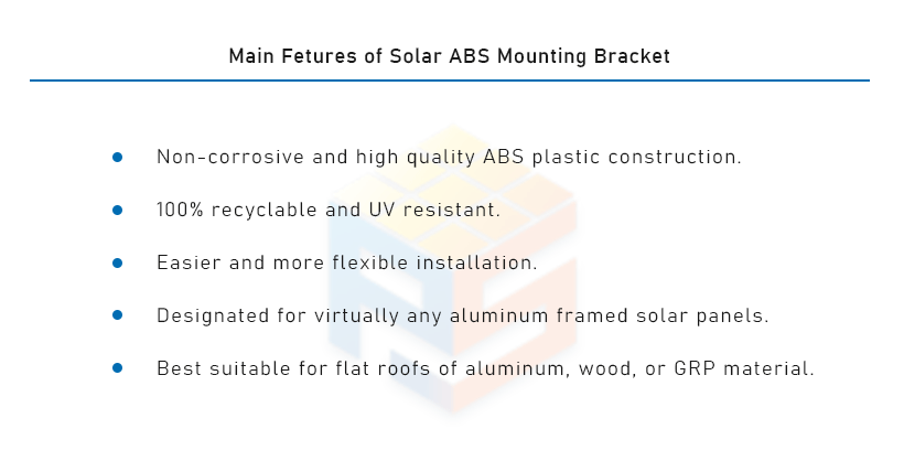 ABS Plastic Solar Panel Mounting ABS