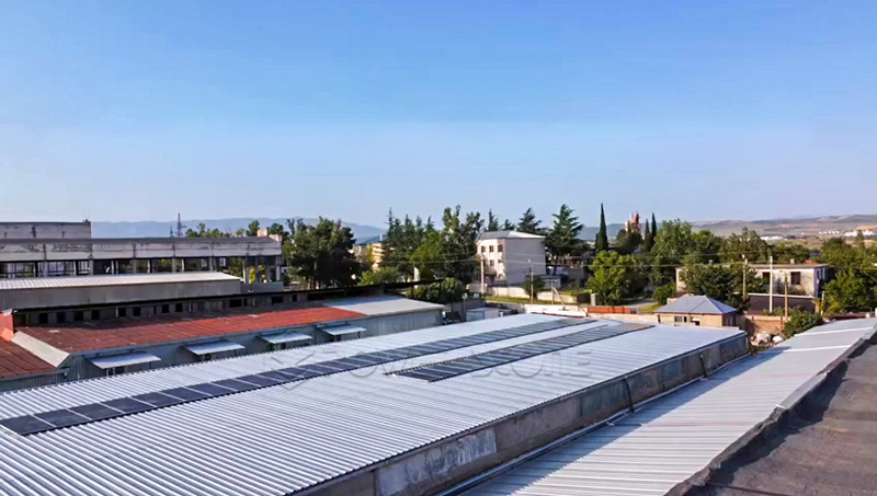 solar roof project mini track scheme