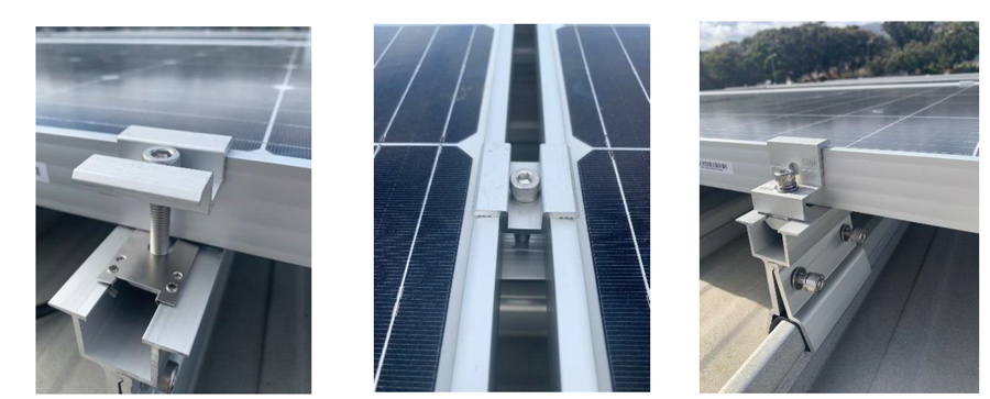 屋根太陽光発電架台システム用のクリップ式支持フック