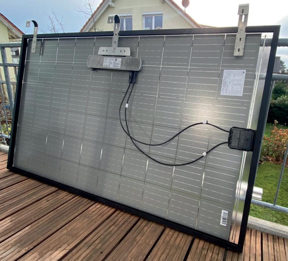 balcony solar panel moutning