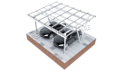 Sistem de montare PV pentru carport impermeabil din aluminiu