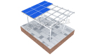 Sistema de montagem fotovoltaica de garagem à prova d'água de alumínio