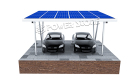 Sistema de montaje fotovoltaico impermeable de aluminio para cochera