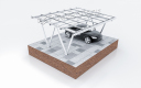 Sistema de montaje de estacionamiento impermeable de aluminio