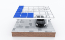Sistema de montaje de estacionamiento impermeable de aluminio