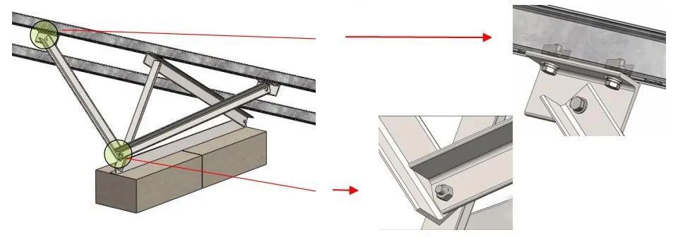 Solar ground mount system