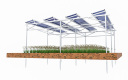 Système de panneaux solaires 1mw sur des terres agricoles pour les agriculteurs