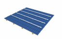 Montaje de paneles solares en techo corrugado