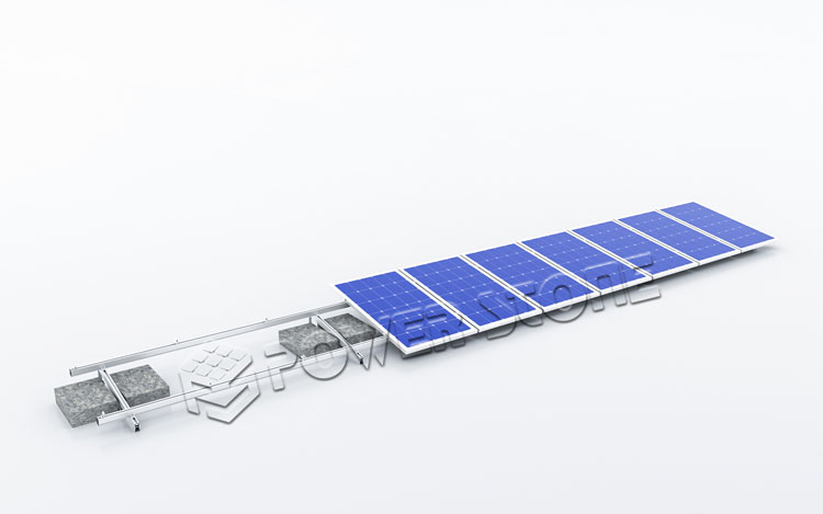 平屋顶太阳能电池板支架