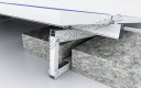Système de montage de ballast de panneau solaire sur toit plat