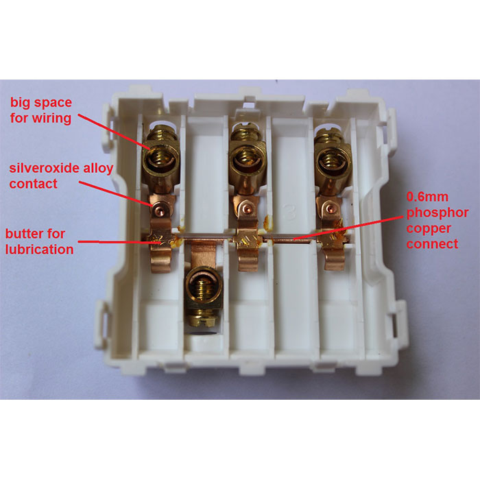 PC Type 3gang Wall Switch