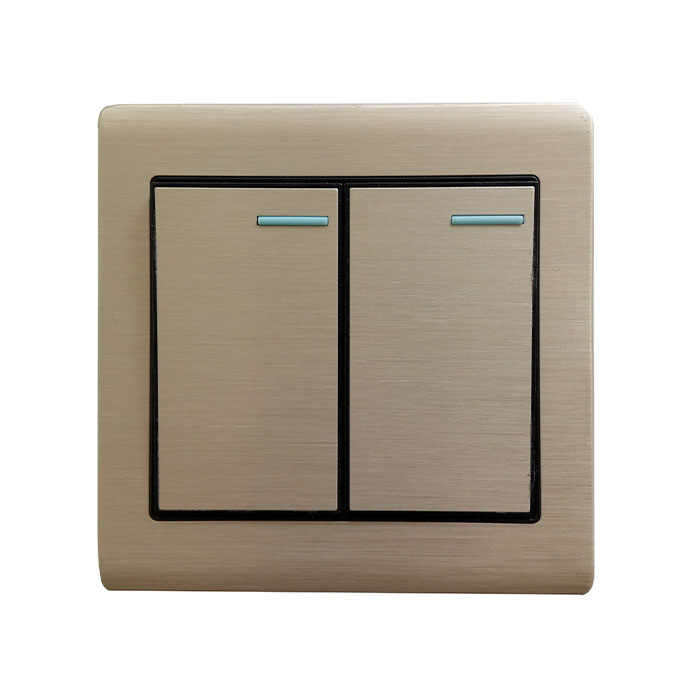 Brushed Panel 4gang Wall Switch