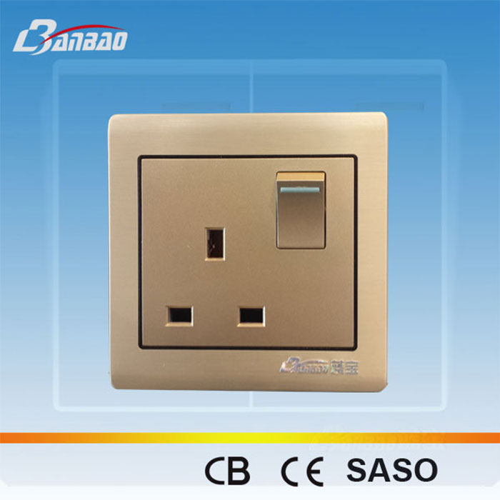 Big Button 13A UK Wall Socket
