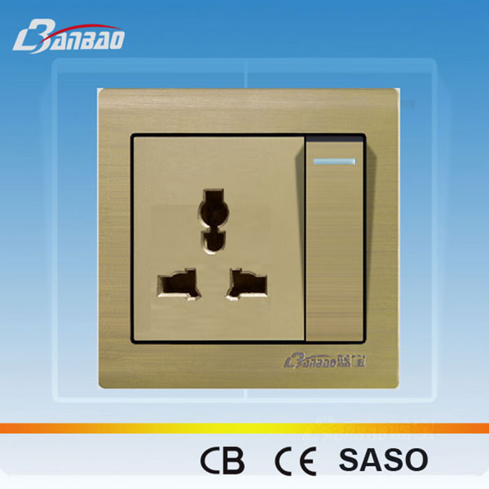 Big Button 13A UK Wall Socket