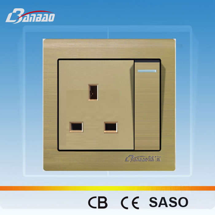 Big Button 13A UK Wall Socket