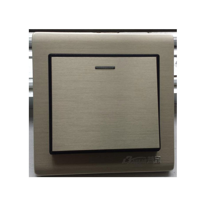 LK5 Gold Color Brushed Panel Wall Switch