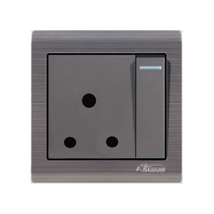 South Africa 15A Three Round Pin Wall Socket