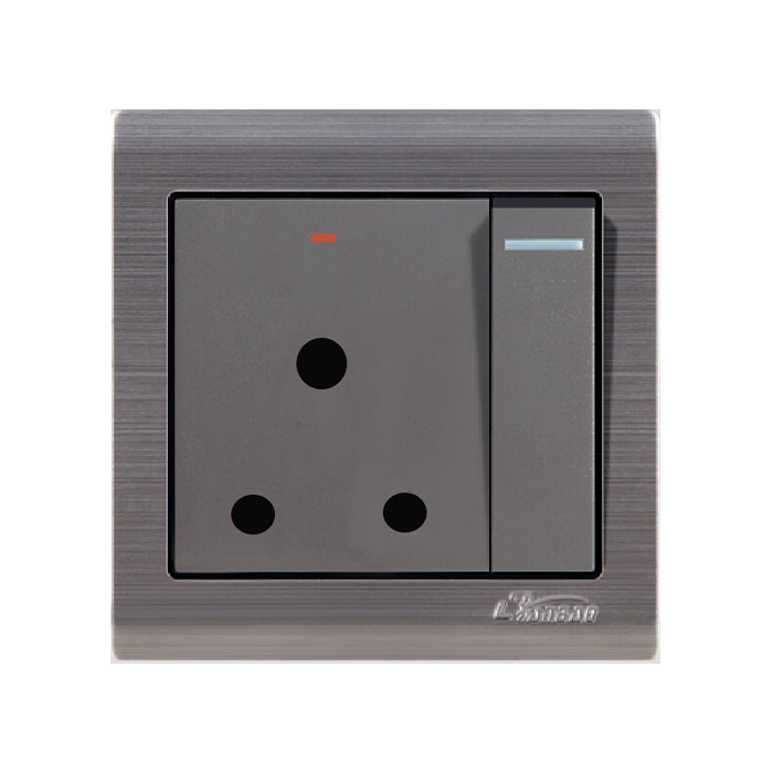 South Africa 15A Three Round Pin Wall Socket