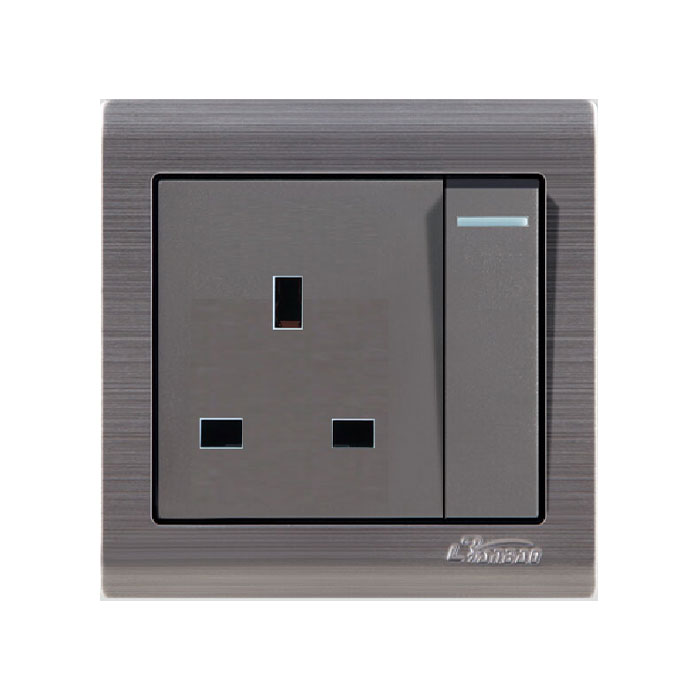 South Africa 15A Three Round Pin Wall Socket
