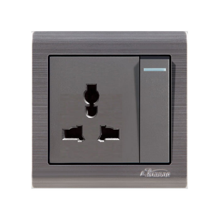 South Africa 15A Three Round Pin Wall Socket