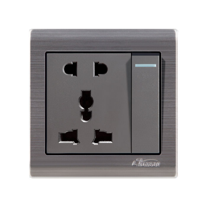 Stainless Panel 2gang Wall Switch