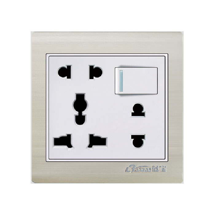 6 Hole Wall Socket For Cambodia