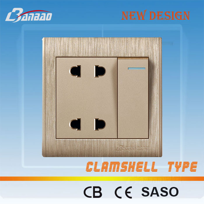 15A South Africa Socket With Led Indicator
