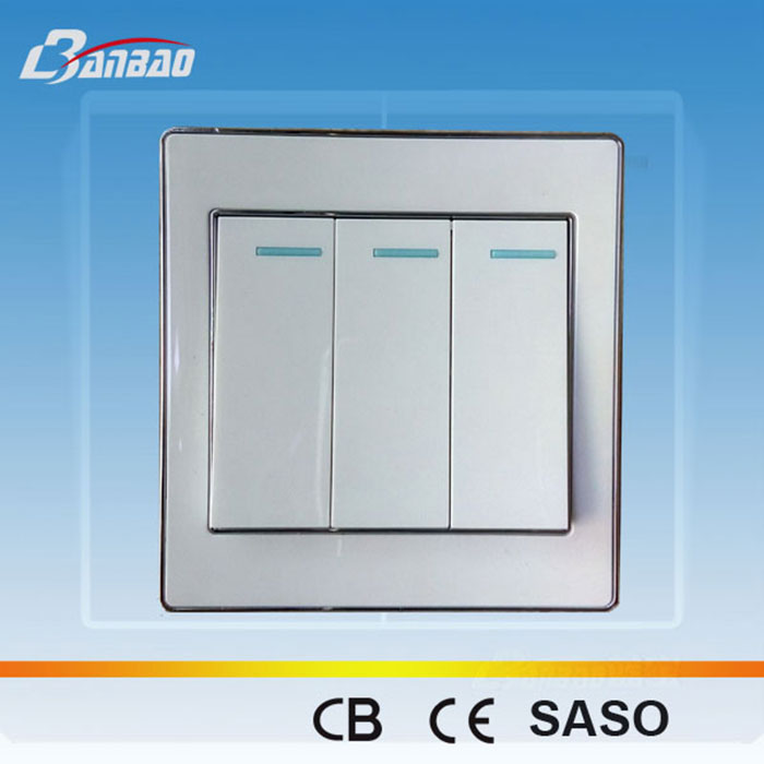 Chrome Type Wall Switch Socket