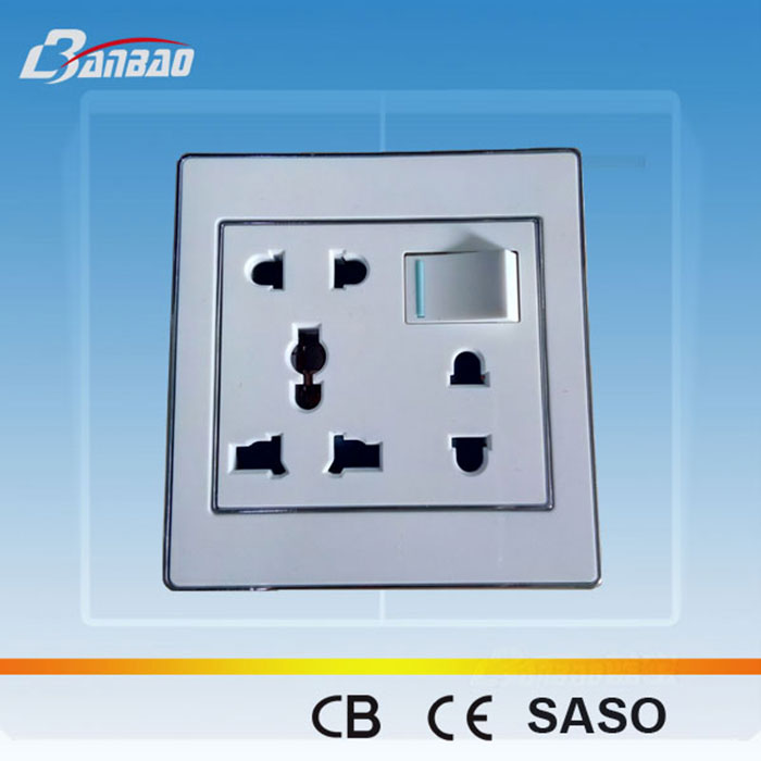 Double Type 3pin Univeral Wall Socket