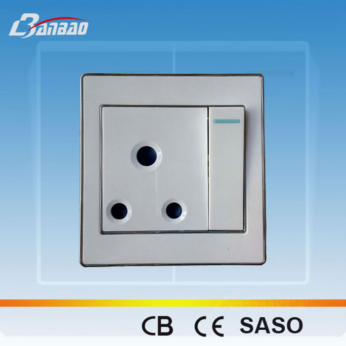 Double Type 3pin Univeral Wall Socket