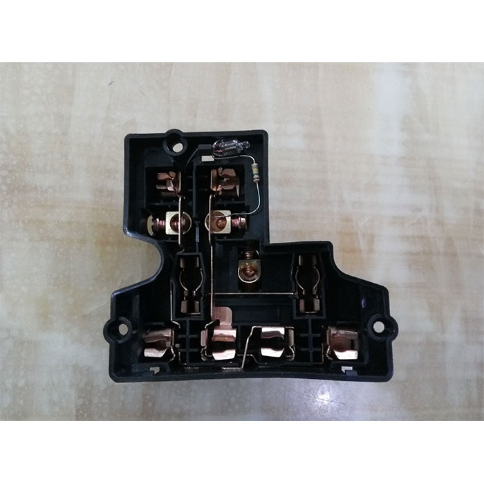 double multi 6pin Socket with lamp