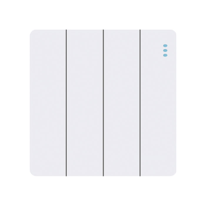 16A Decorated 4gang Wall Switch For Home