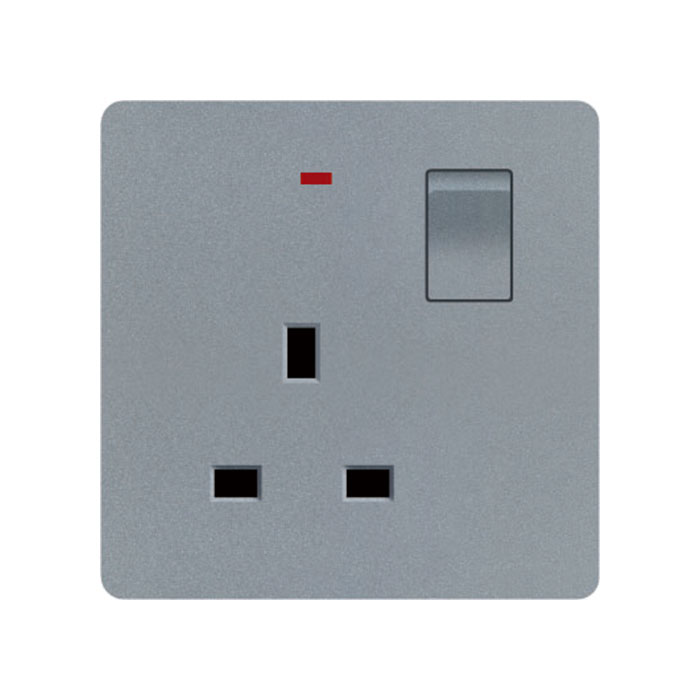 D2 Series Plastic Grey Wall Switch At Socket CE SASO GCC Certificates